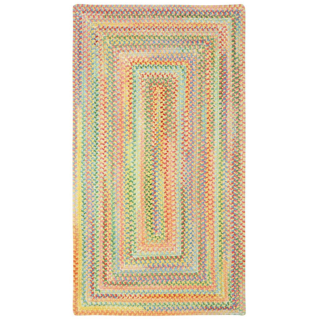 Capel Rugs Baby's Breath 2x3 Rectangle Braided Area Rug - Light Yellow | Soft Nursery Rug for Baby Room, Kids Play Area & Cozy Bedroom Decor