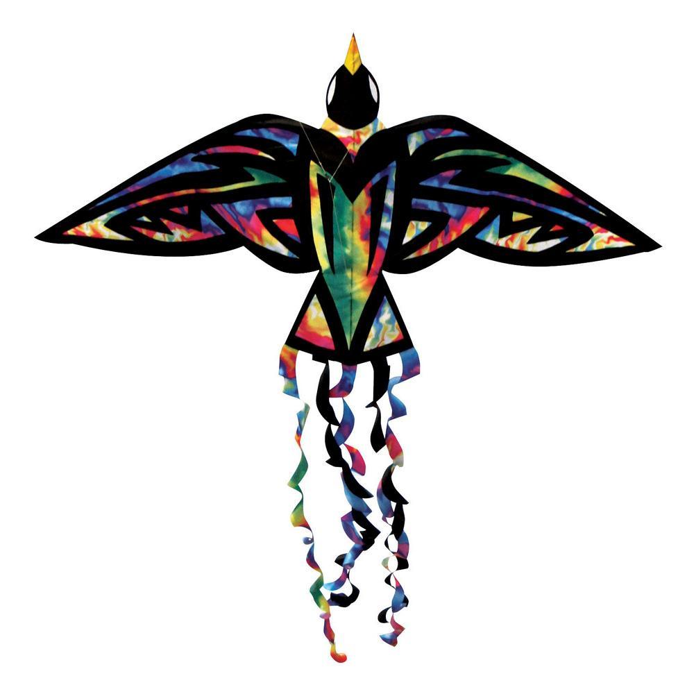 Colorful Tie Dye Bird Kite - Rainbow Flying Toy for Kids & Adults - Perfect for Beach, Park & Outdoor Family Fun Activities