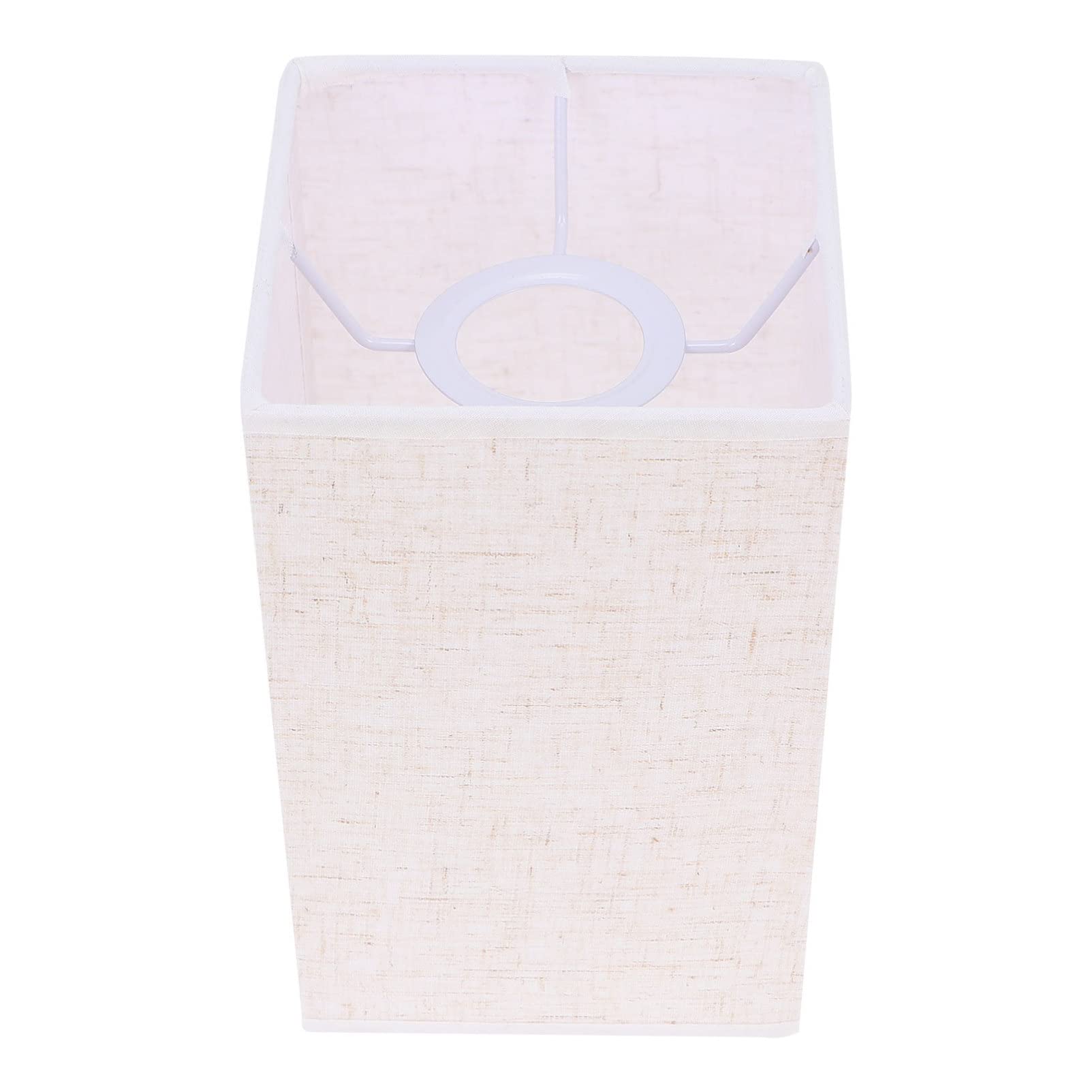 Square Lamp Shade - Modern Fabric Lampshade Cover for E27 Bulbs, Stylish Light Shade for Table & Floor Lamps - Perfect for Living Room, Bedroom, and Office Decor