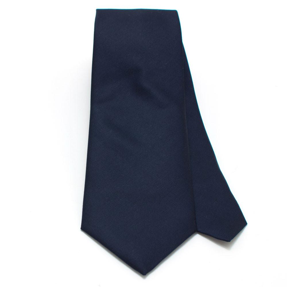 Classic Navy Blue Silk Formal Necktie for Men - Perfect for Weddings, Business Meetings & Special Occasions