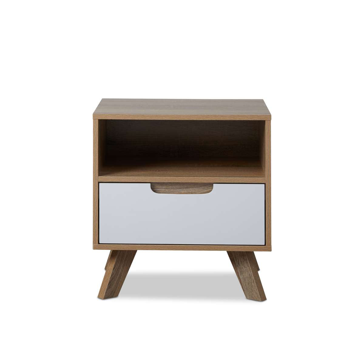 Modern Chelsea Bedside Table - Nightstand with Drawer for Bedroom, Living Room & Office - Compact Storage for Lamps, Books & Essentials
