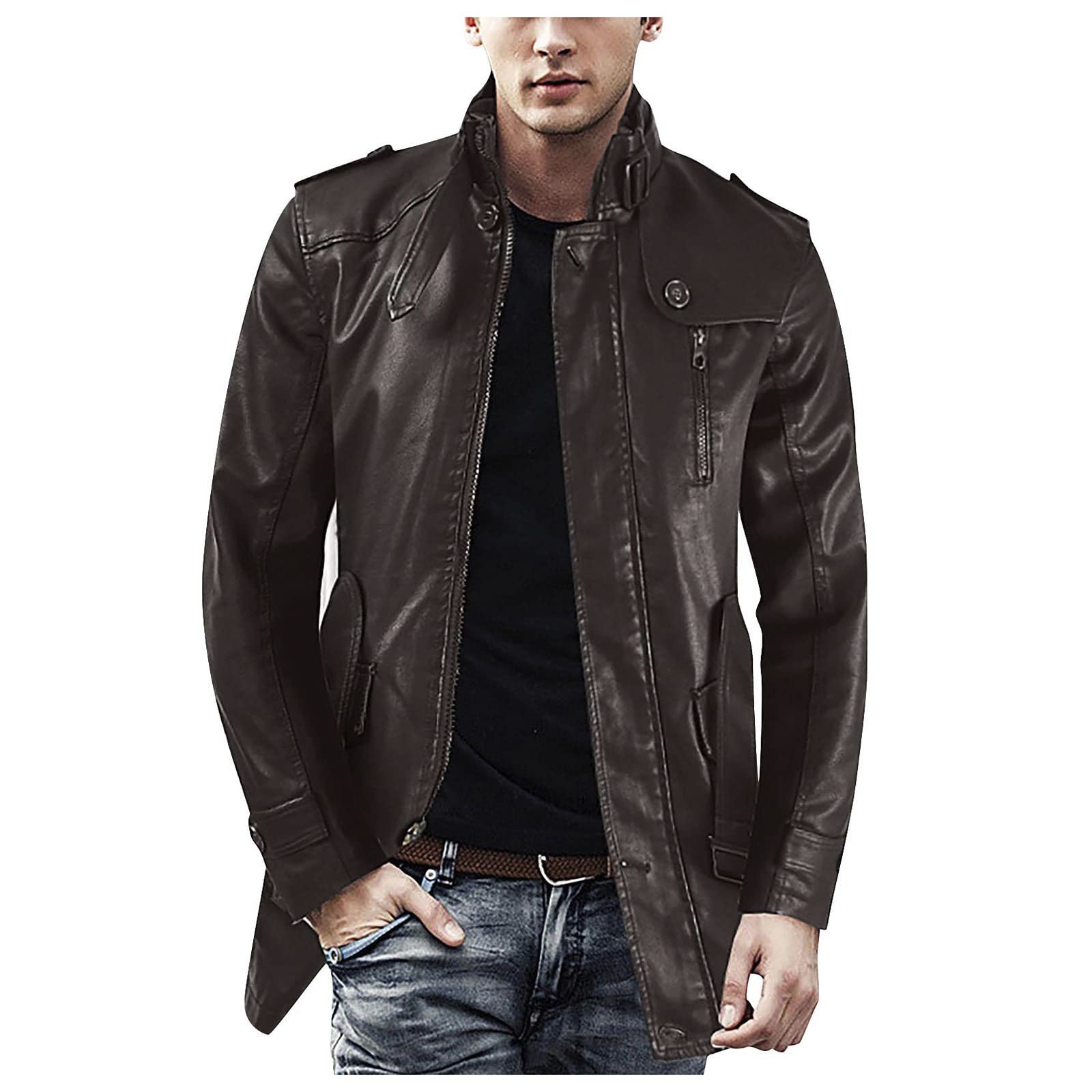 Men's Military Jacket for Autumn & Winter - Loose Fit, Breathable, Zipper Pockets | Outdoor Hiking, Camping & Casual Wear