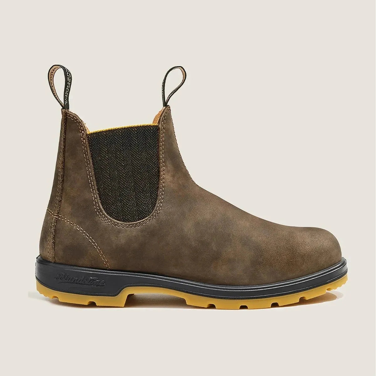 Blundstone Classics 1944 Chelsea Boots for Men & Women - Rustic Brown, Mustard, Black - Comfortable & Durable for Work, Hiking & Everyday Wear