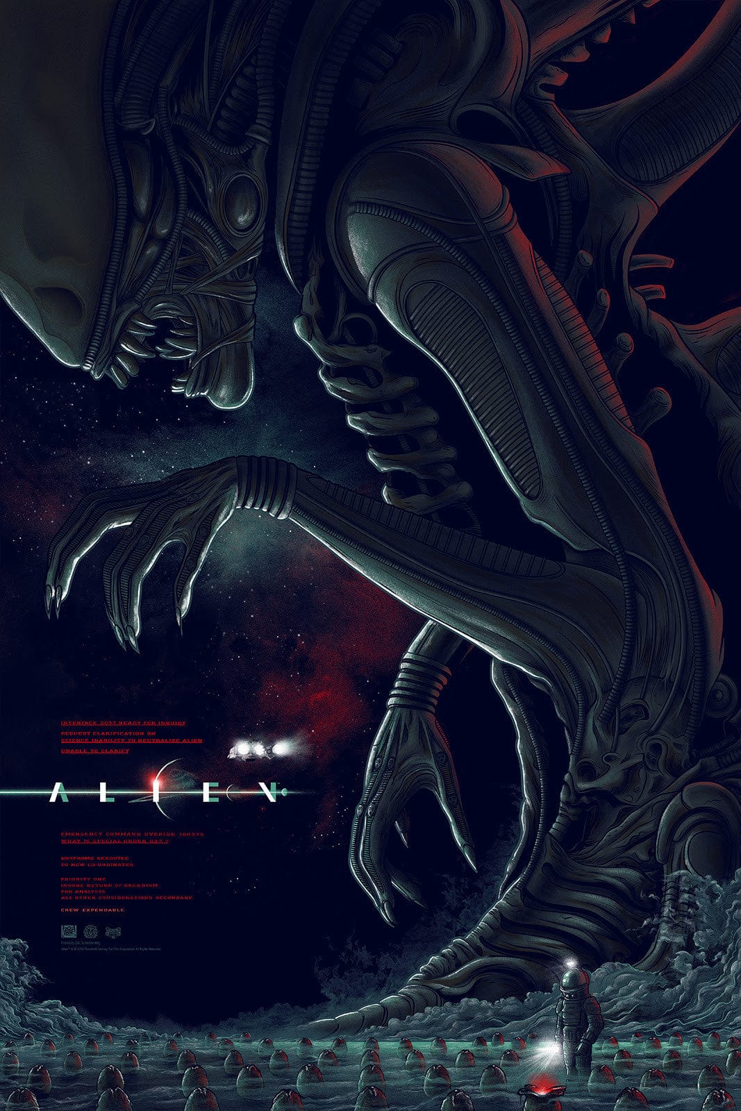 Alien Variant Poster - Sci-Fi Movie Wall Art for Home, Office & Theater Decor | Perfect for Fans & Collectors
