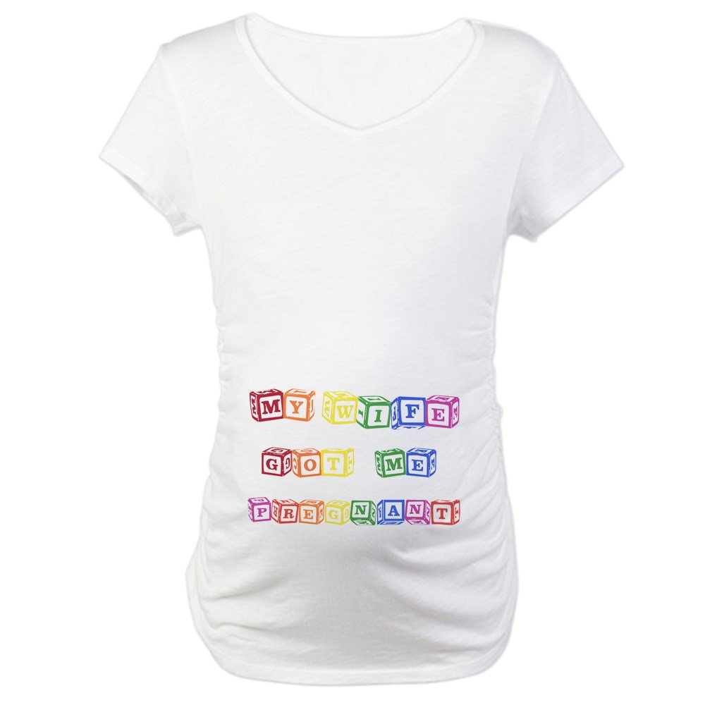 Funny Maternity T-Shirt for Proud Dads - 'My Wife Got Me Pregnant' Novelty Tee - Perfect for Baby Showers, Gender Reveals & Pregnancy Announcements