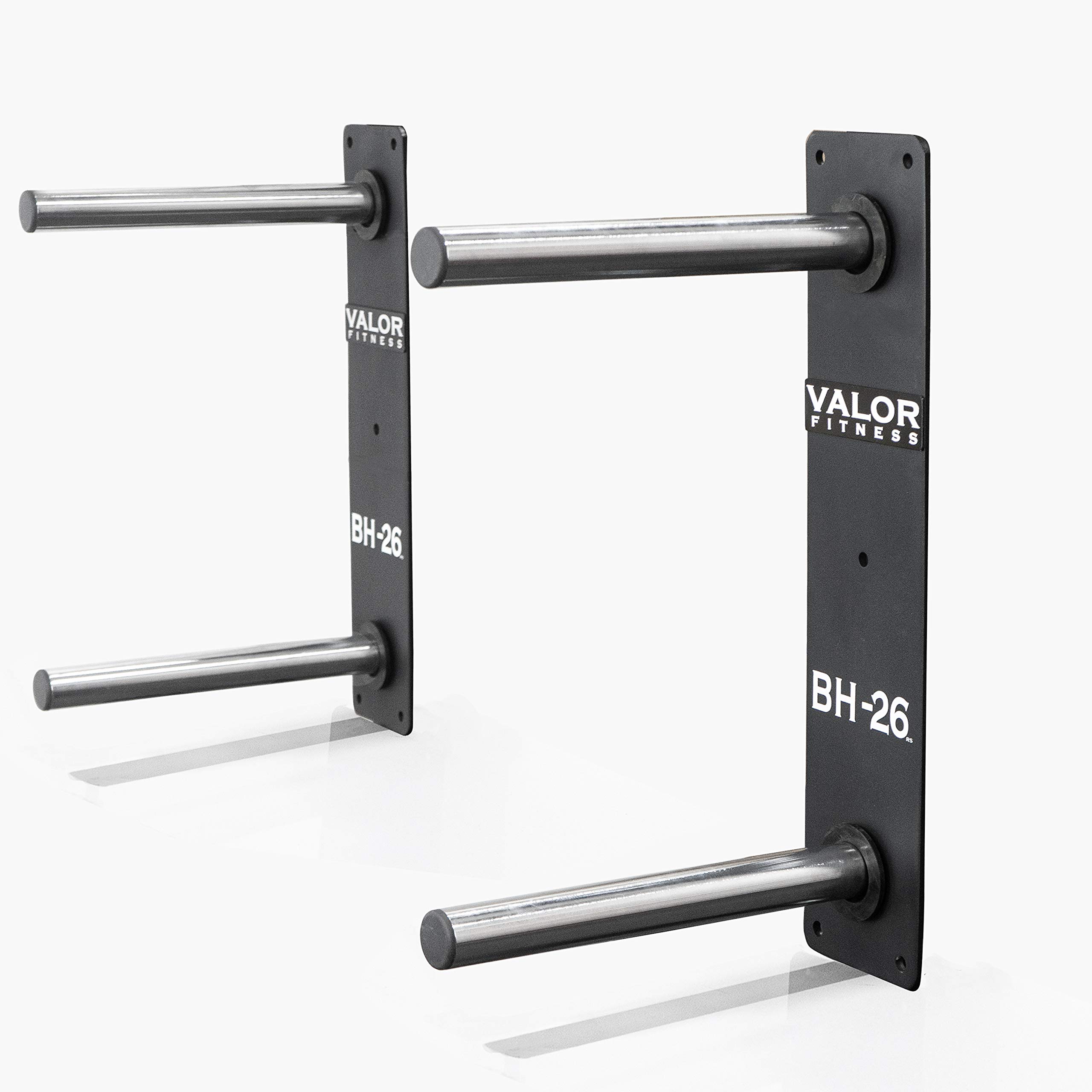 Valor Fitness Wall Mounted Weight Plate Storage Rack - Heavy Duty Holder for Bumper Plates & Olympic Weights - Perfect for Home Gym & CrossFit Training