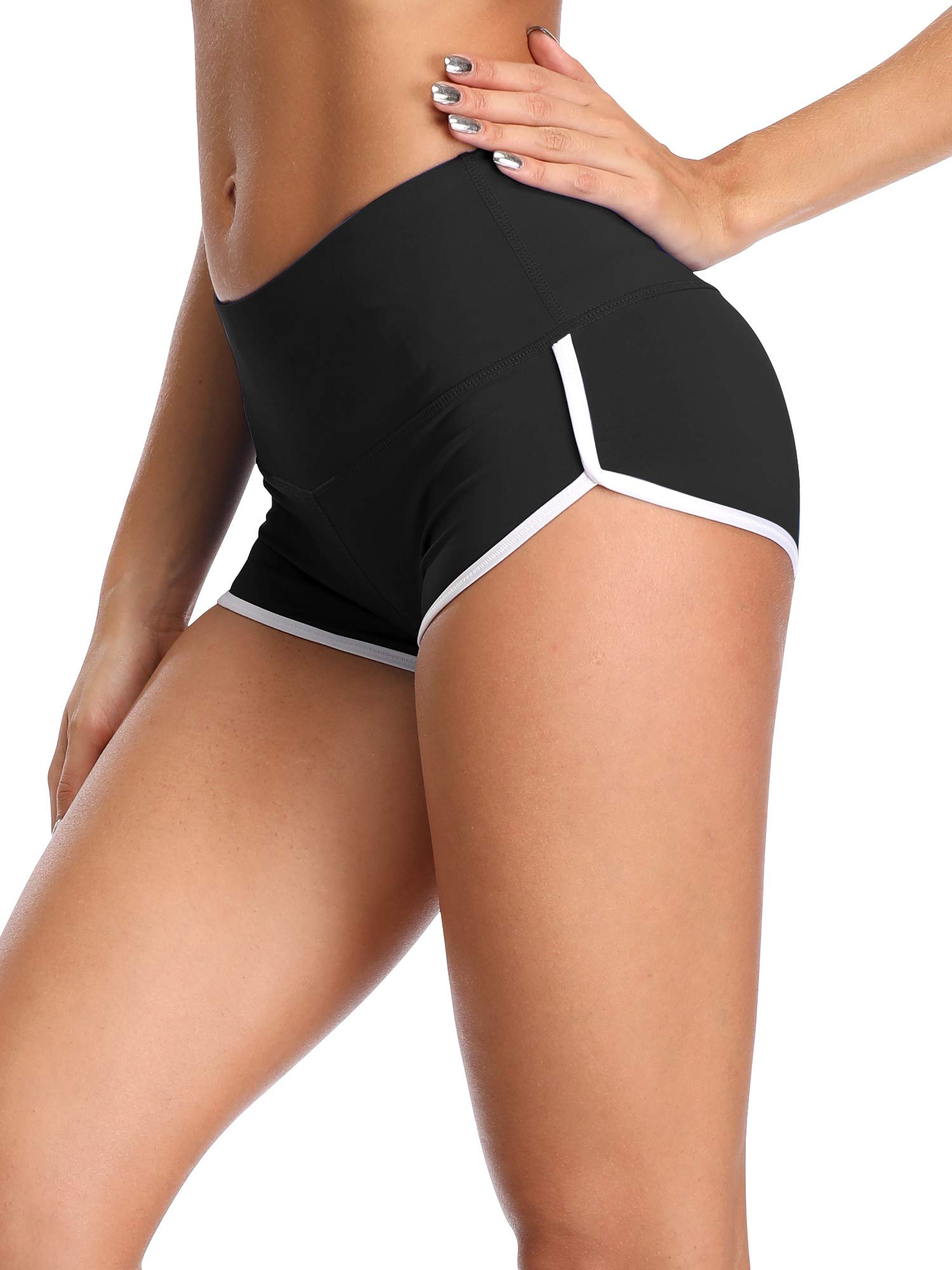 CADMUS Women's High Waisted Yoga Shorts - Breathable Workout Gym Running Shorts for Women - Perfect for Yoga, Pilates, Gym & Lounge Wear
