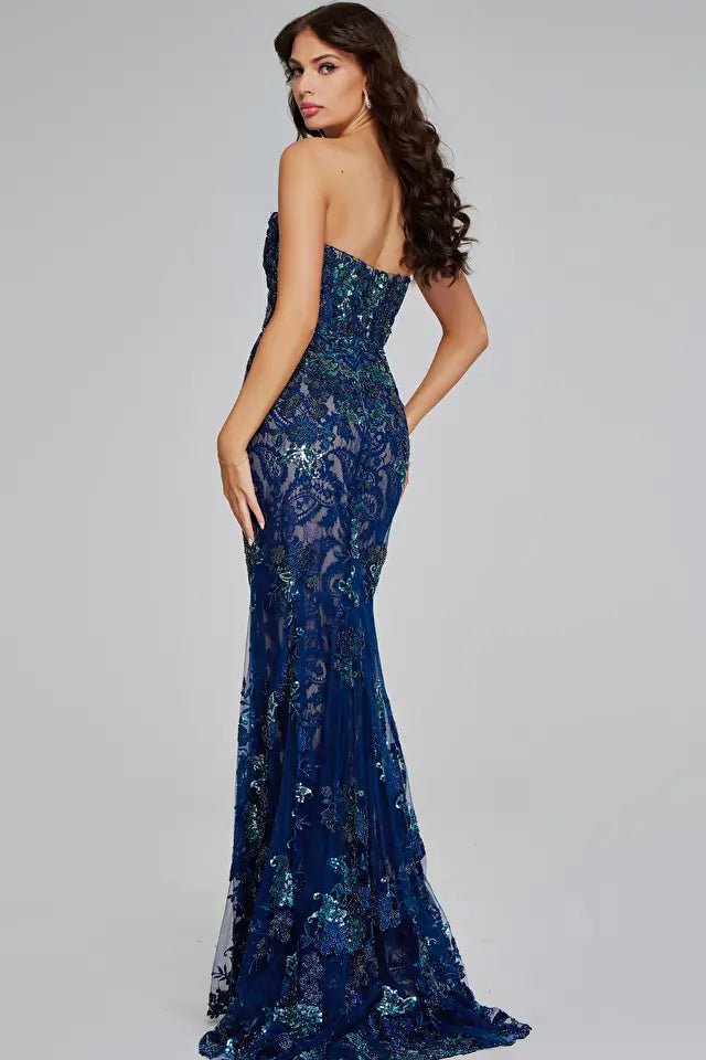 Jovani 40847 Women's Elegant Evening Dress for Prom, Party & Special Occasions - Formal Gown with Beading & Sequins