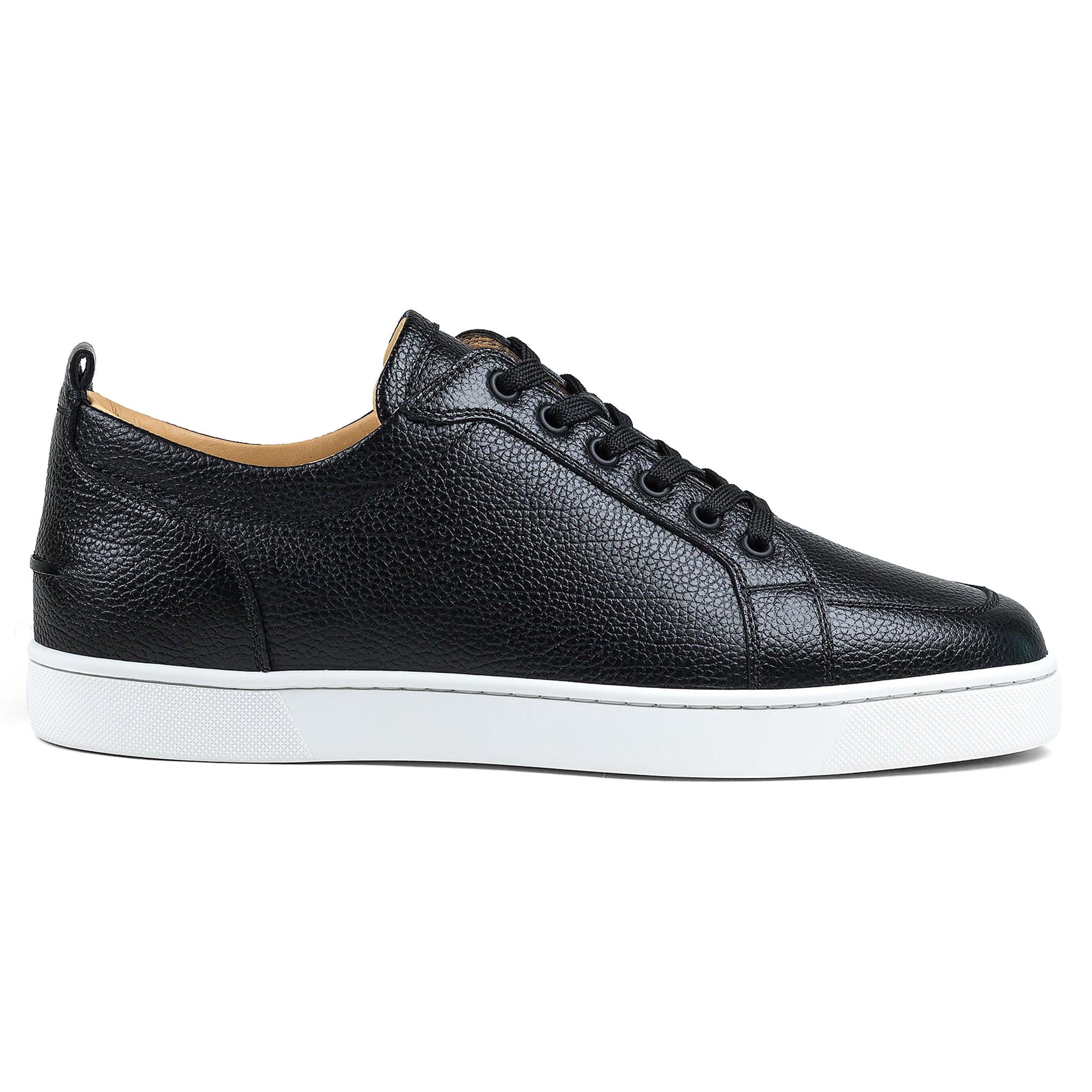 Christian Louboutin Rantulow Flat Shoes - Black Grain Leather Loafers for Women | Comfortable & Stylish Slip-Ons for Work, Office & Casual Outings