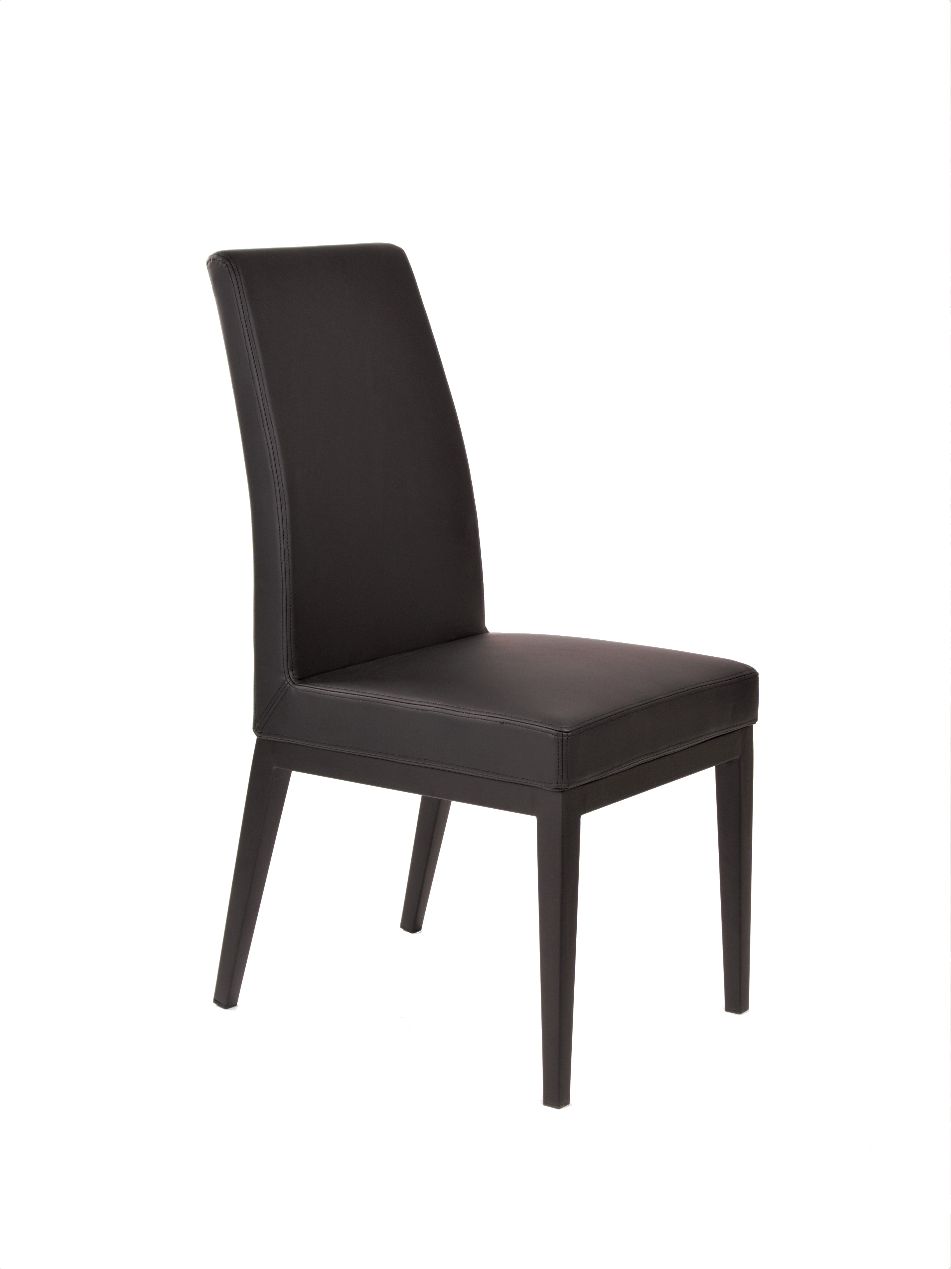 Erika Chair in Black - Modern Comfortable Seating for Living Room, Office & Dining - Ergonomic Design for Home & Workspace