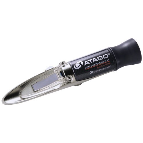 Atago 2363 Master-500 Digital Refractometer - High Precision Brix Measurement Tool for Food & Beverage Industry - Heat & Water Resistant - Ideal for Brewing, Winemaking, and Juice Production