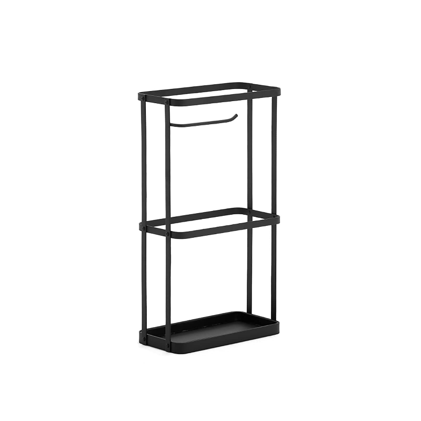 Modern Nordic Rectangular Metal Umbrella Stand - Black Minimalist Umbrella Holder for Home, Office, Hotel Lobby & Porch (16