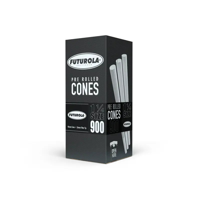 Futurola 1 1/4 Size 84/26 Pre Rolled Cones - Premium Rolling Papers for Smooth Smoking Experience - Perfect for Herbal Blends & Tobacco Use at Home or Outdoors