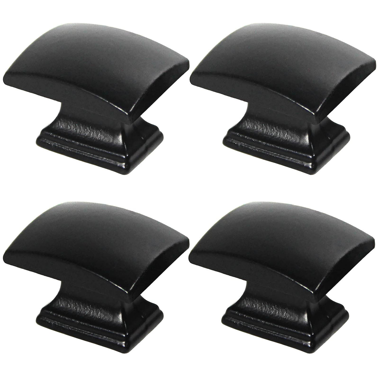 Sopicoz 10 Pack Black Square Metal Cabinet Knobs - Kitchen & Furniture Drawer Pull Handles for Dresser, Wardrobe & Storage Cabinets (Ideal for Home, Office & DIY Projects)