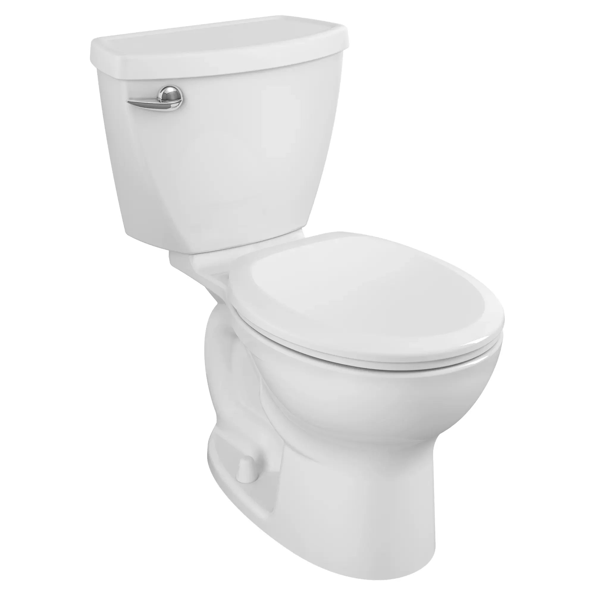Cadet 3 1.28 GPF/4.8 LPF Left Trip Lever 15-Inch Round Front Toilet with Slow Close Seat - Easy Installation for Bathroom, Home & Commercial Use