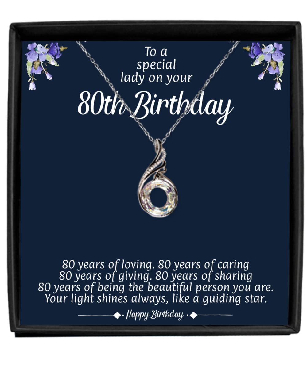 Elegant Phoenix Dancing Necklace - Perfect 80th Birthday Gift for Women | Thoughtful Present for 80 Year Old Lady | Jewelry for Special Occasions & Anniversary Celebrations