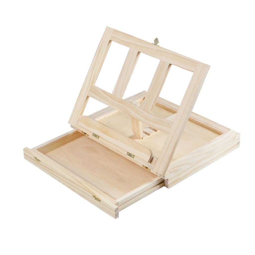 Portable Wooden Folding Easel - Adjustable Multifunctional Painting & Drawing Desk for Artists & Kids - Perfect for Home Studio, Classroom & Travel Art Supplies Storage