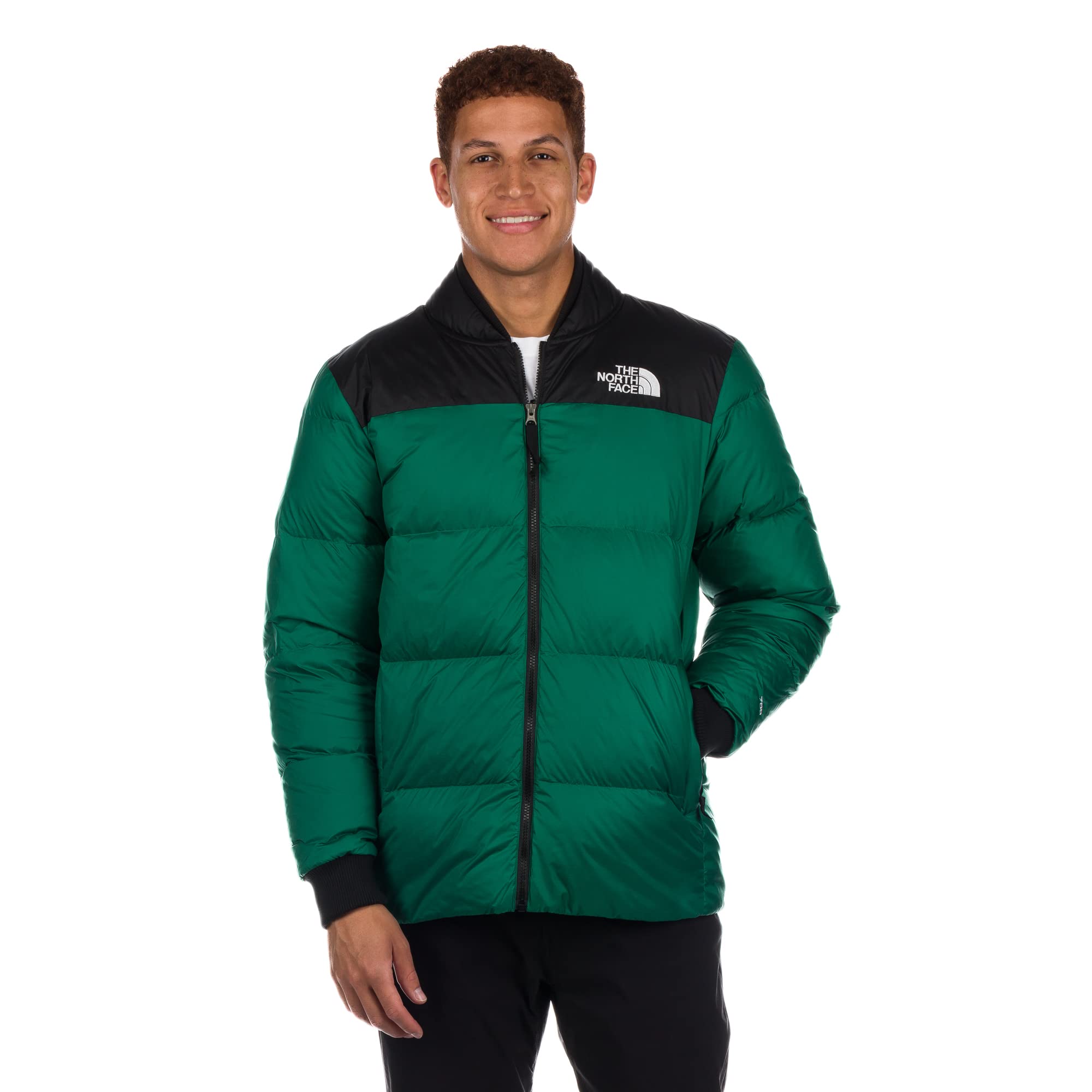 The North Face Nordic Jacket for Men - Waterproof Winter Coat, Windproof Insulated Parka (Evergreen/TNF Black, 2XL) - Perfect for Skiing, Hiking & Cold Weather Outdoor Activities