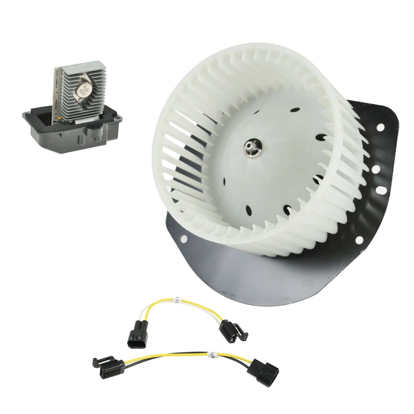AC Heater Blower Motor with Fan Cage & Resistor Kit - Compatible with Ford Mercury Vehicles - Perfect for HVAC System Repair & Replacement in Hot or Cold Weather