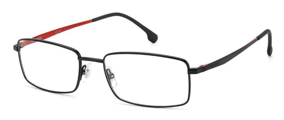 Carrera 8867 Matte Black Rectangular Men's Eyeglasses - Stylish & Lightweight Frame for Everyday Wear, Work & Driving