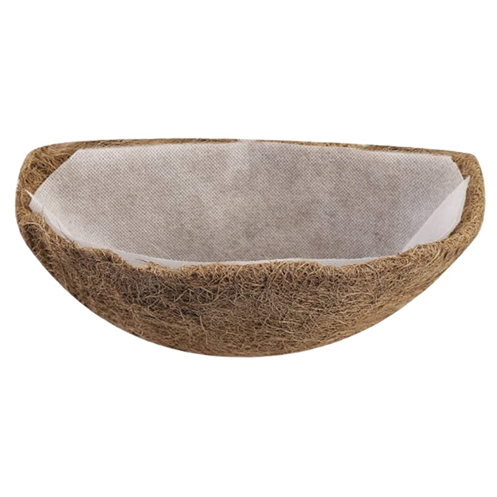 FAKEME Hanging Planters Basket Coco Coir Liner - Circle Coconut Fiber Replacement Liners for Wall Hanging Baskets, Garden Planters & Flower Pots | Perfect for Indoor/Outdoor Decor, Balcony Gardens & Vertical Planting