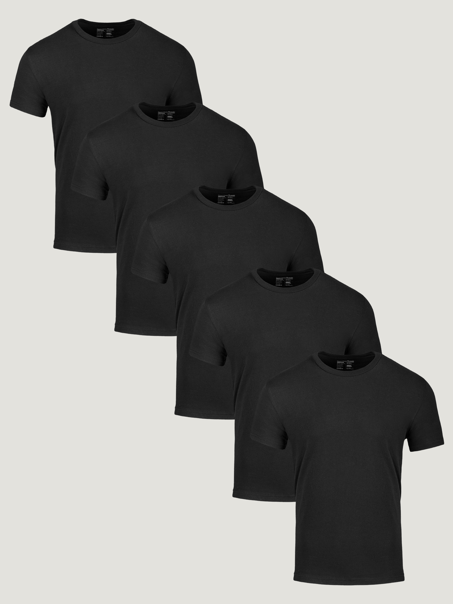 All Black 5 Pack - Premium Multipack for Everyday Essentials | Perfect for Travel, Gym & Home Organization