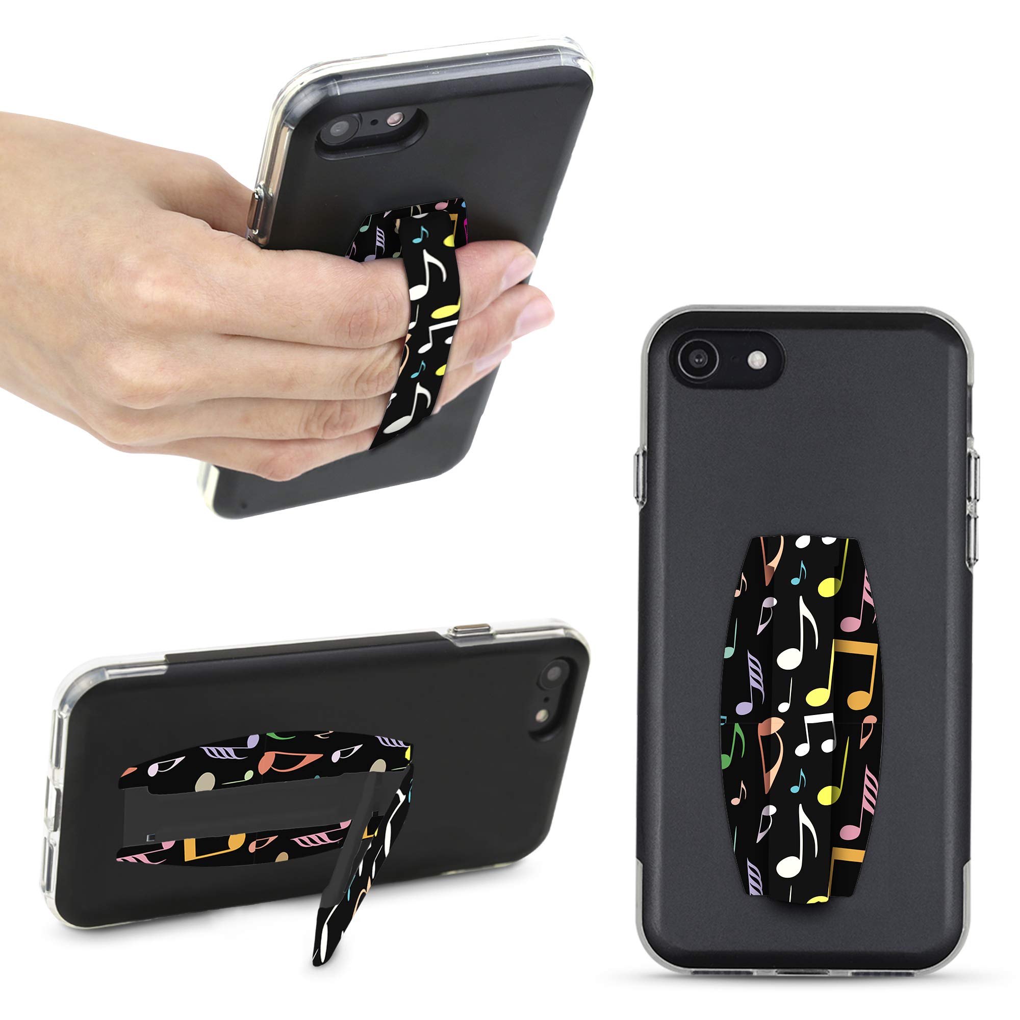 Gear Beast Universal Cell Phone Grip - Ultra Slim Elastic Finger Holder & Phone Stand for iPhone, Samsung, Google Pixel - Perfect for Gaming, Selfies, and Hands-Free Viewing