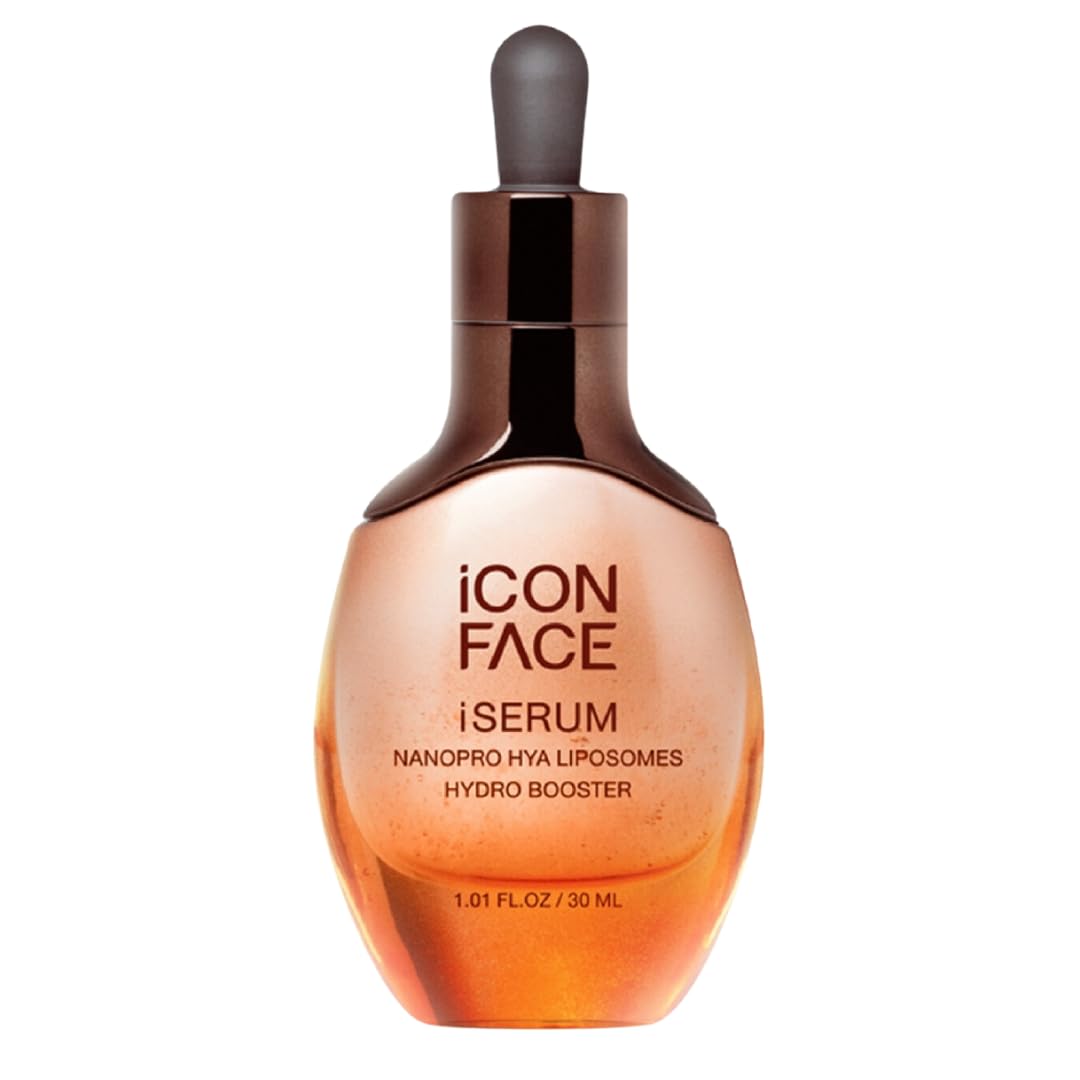 iCon Face iSerum - 20x Nano Hyaluronic Acid Anti-Aging Serum for Deep Hydration & Collagen Boost, 12-Hour Moisturizing with Natural Arbutin & Pearl Extract, 30ml | Perfect for Dry Skin, Wrinkles & Daily Skincare Routine