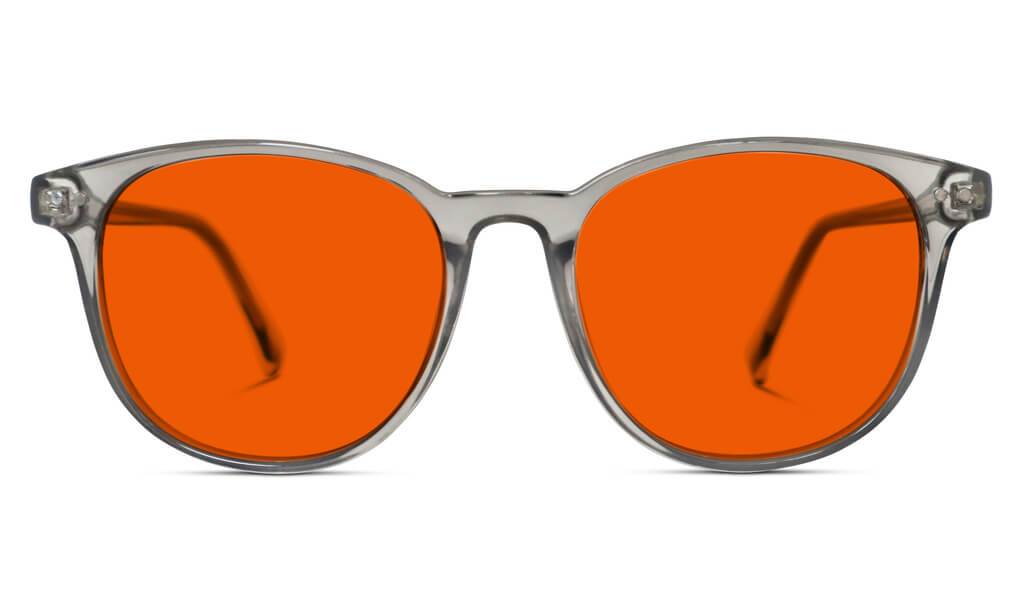 NightFall Blue Light Blocking Glasses - Pearl Grey Frame - Prescription Lenses for Computer & Screen Use - Reduce Eye Strain & Improve Sleep