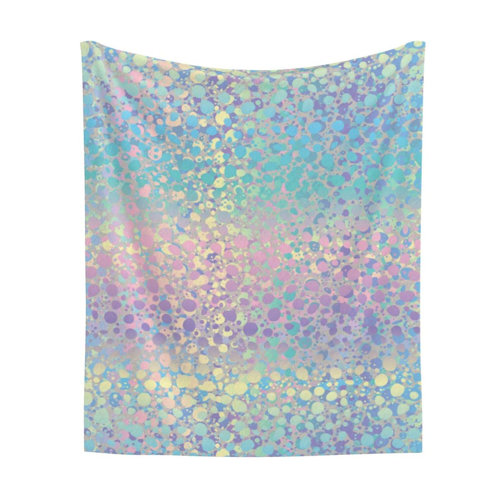 Psychedelic Animal Print Fleece Blanket - Soft Plush Throw for Couch, Sofa, Bed (60