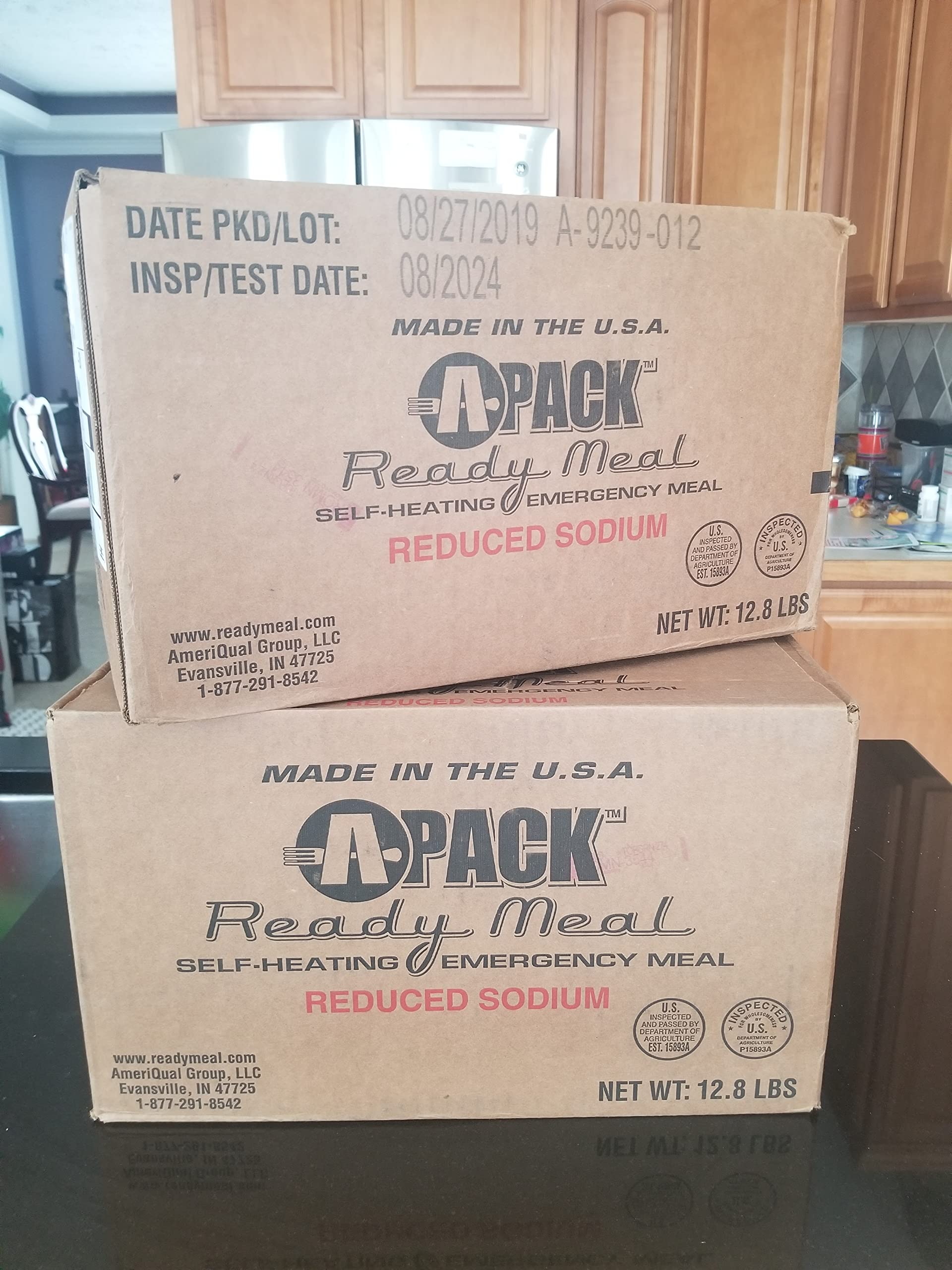 1 Month Supply MRE A-Pack Self-Heating Full Meal - 4 Cases (12 Entrees) with MRE Heaters - Emergency Food, Camping, Survival & Outdoor Adventure Ready