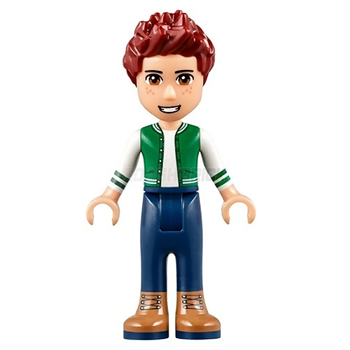 LEGO Minifigure Friends Daniel with Brown Boots, Dark Blue Jeans & Green Top - Perfect for Playtime, Collecting, and LEGO Friends Scenes