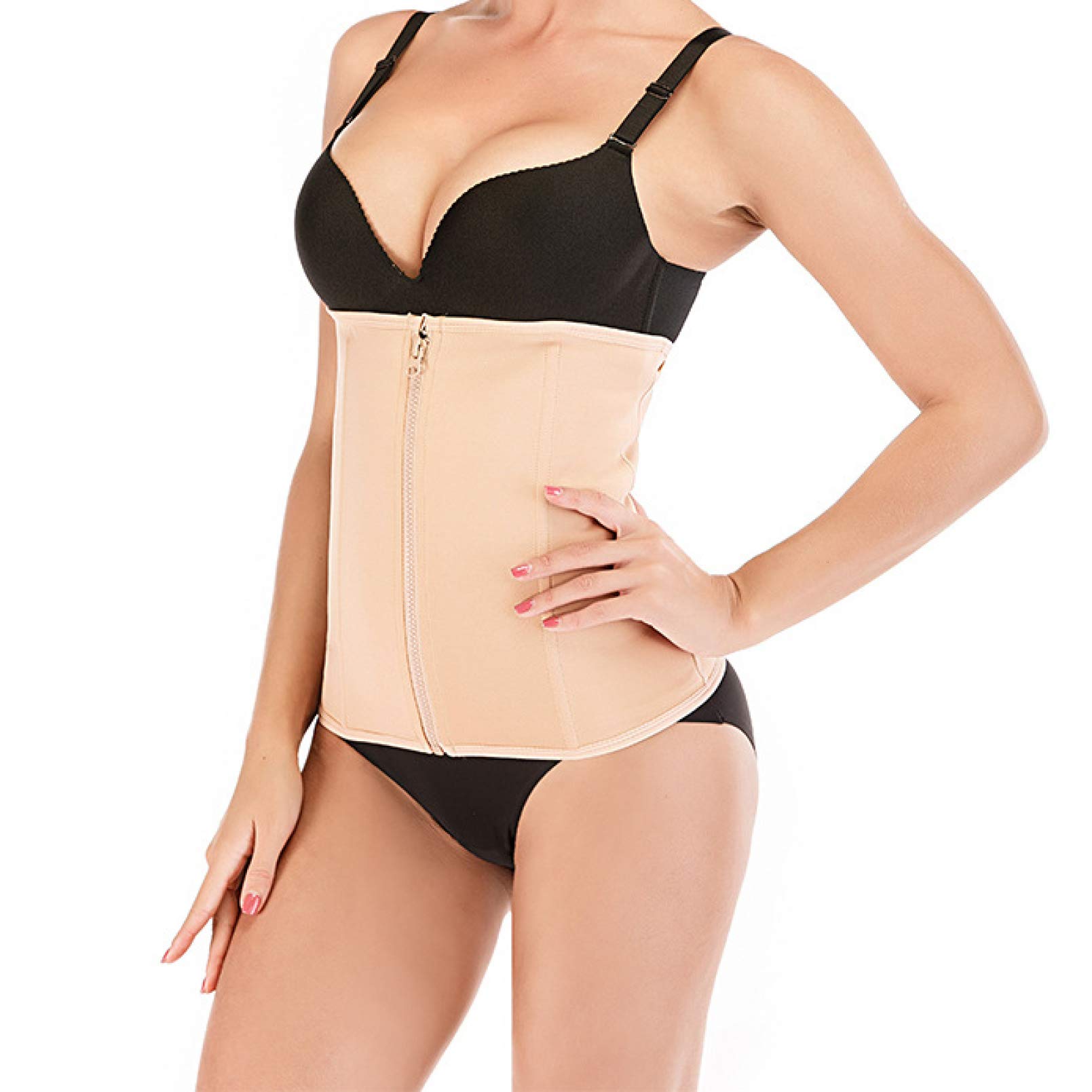 Best Waist Trainer for Women - Postpartum Belly Band for Weight Loss & Tummy Control - Adjustable Zipper Corset for Workout & Fitness - Perfect for Maternity, Post Pregnancy & Slimming