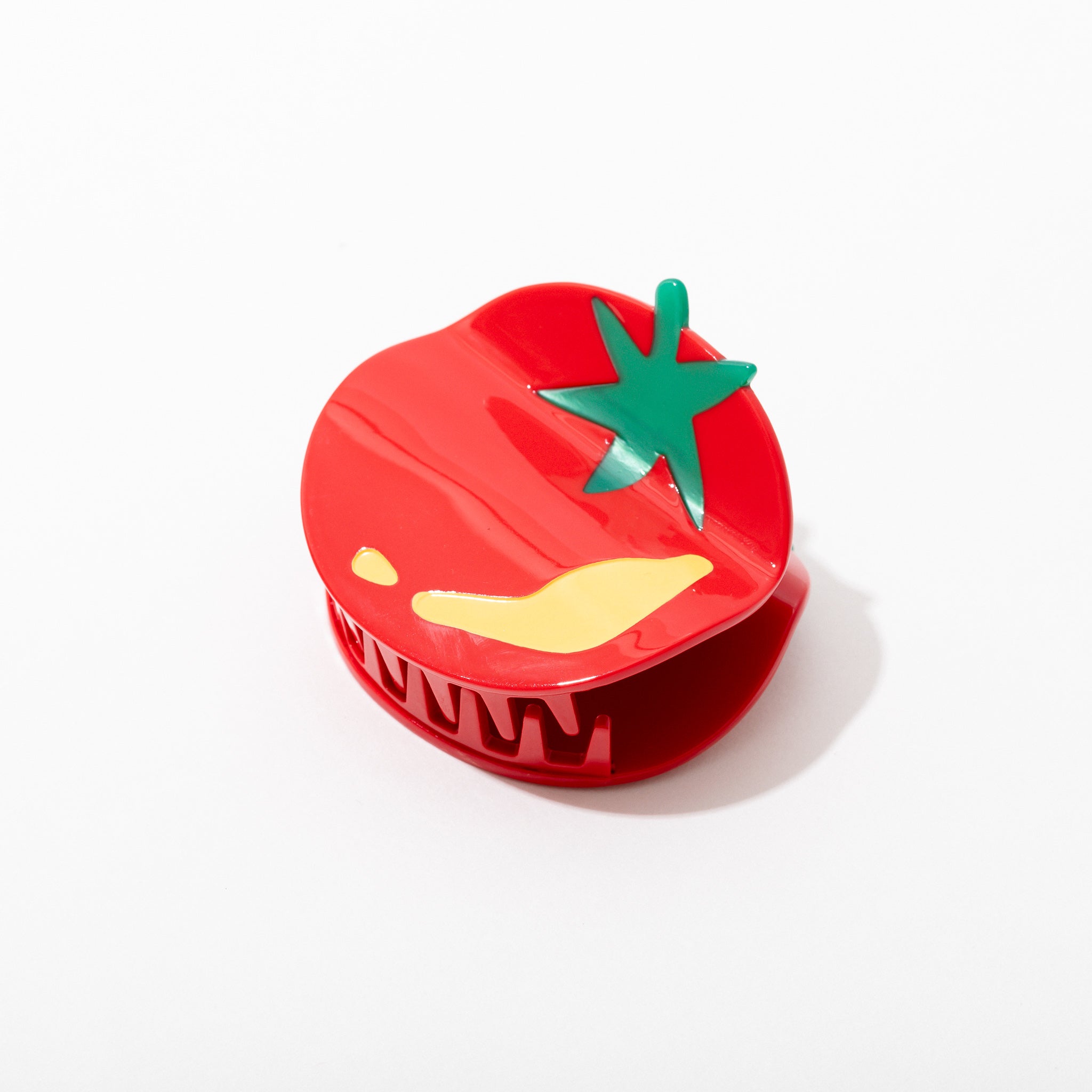 Tomato Hair Claw Clip - Large Strong Hold Hair Clips for Women, Non-Slip Hair Accessories for Thick Hair, Ponytail Holder for Workout, Running, Yoga & Daily Use