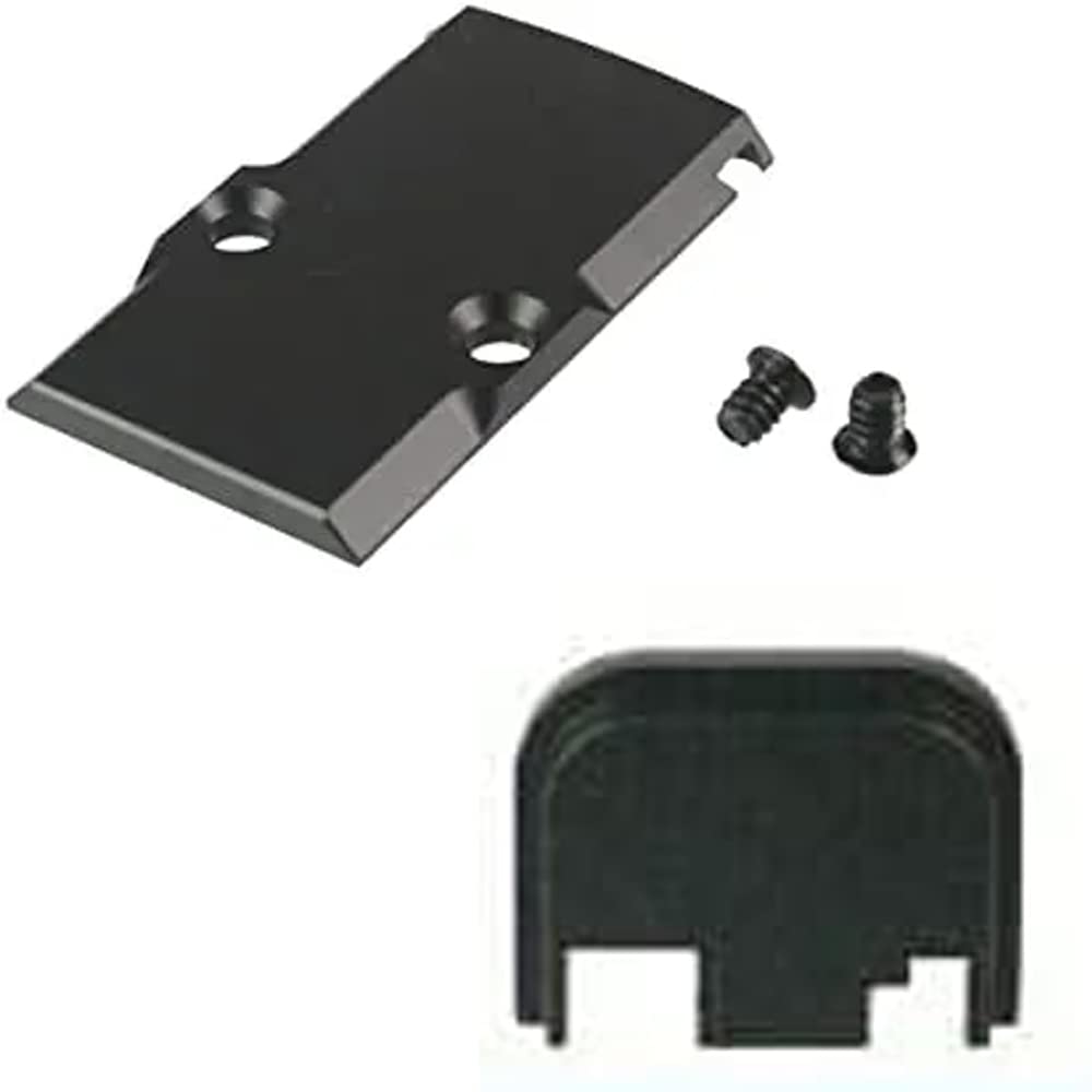 GOTICAL - 2 Pack RMR Cover Plate for Glock 17 19 26 Cut Slides | Compatible with Gen 1-4 Rear Slide Cover Plate | Perfect for Pistol Optics Protection & Customization