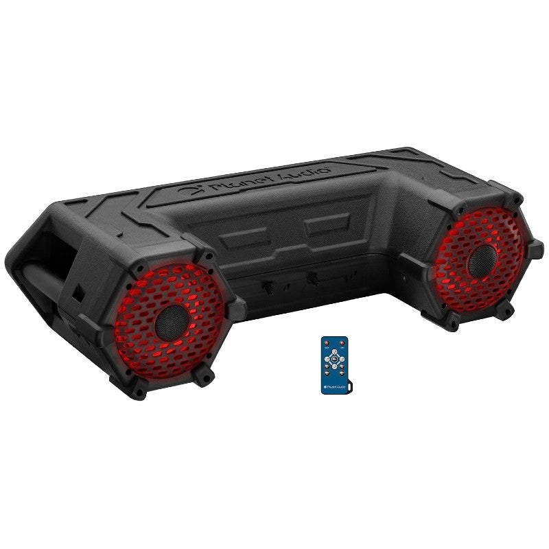 Planet Audio PATV65RGB 6.5-Inch RGB LED Marine Boat Speakers - Waterproof, Bluetooth, High Power for Outdoor & Marine Use - Perfect for Boats, ATVs, UTVs, Golf Carts & Pool Parties