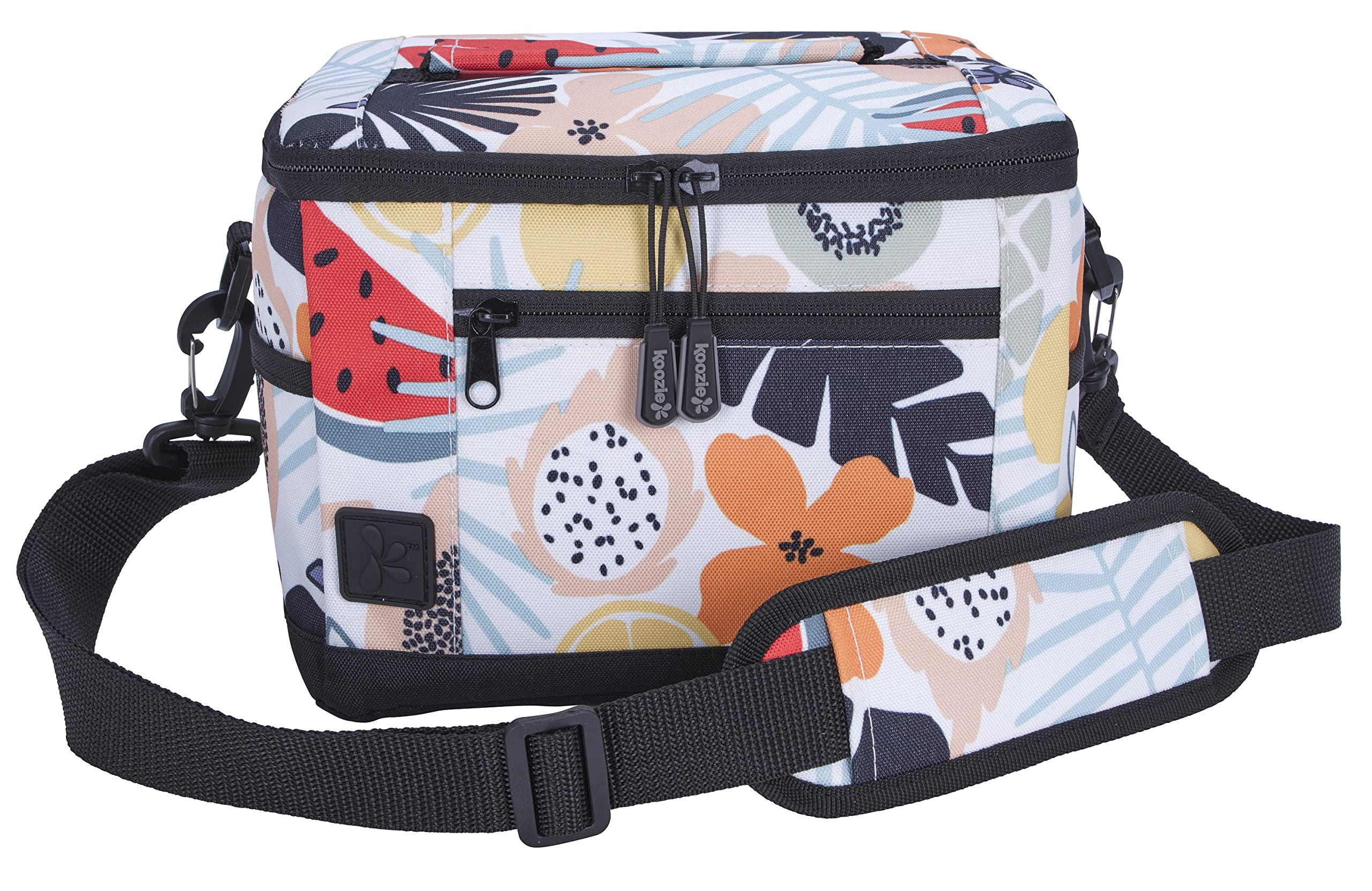 KOOZIE Small Insulated Lunch Cooler Bag - 6 Can Soft-Sided Collapsible Lunch Box for Women, Portable for Work, Camping, Beach, Travel, Picnics, and Outdoor Adventures