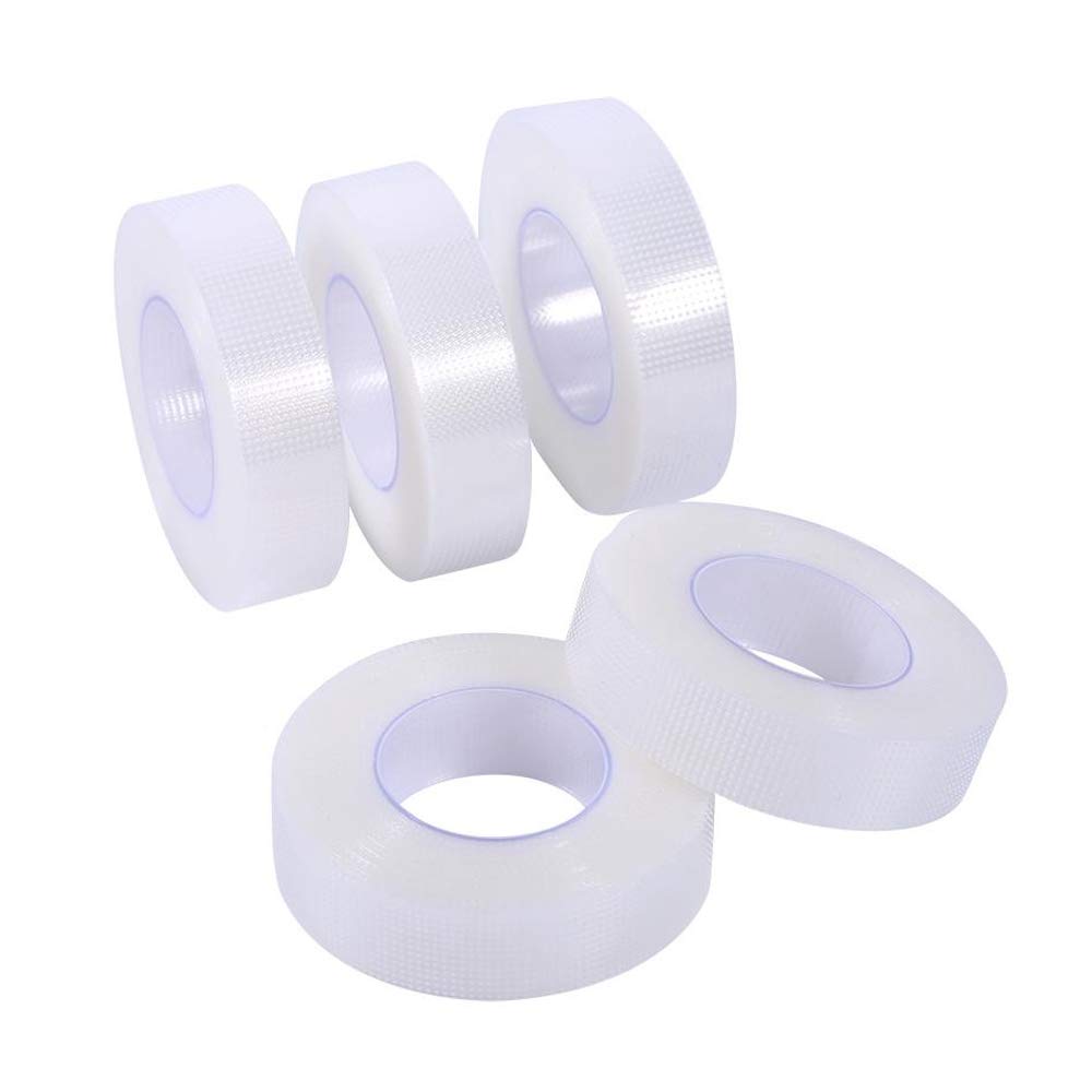 5 Rolls Eyelash Fabric Tape & 4 Rolls Micropore Tape - White Adhesive Eyelash Extension Supplies for Professional Makeup Artists | Portable Eyelash Extension Tools for Salon, Home Use & DIY Beauty