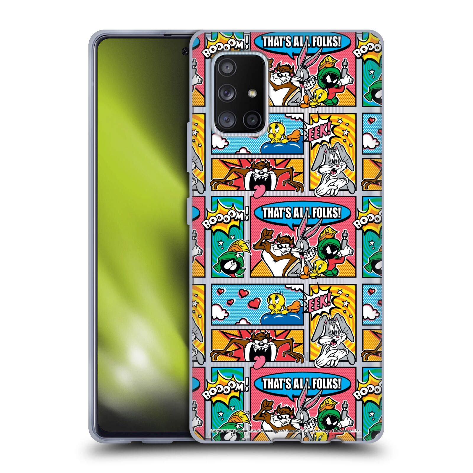 Head Case Designs Looney Tunes Comics Soft Gel Case for Samsung Galaxy A51 5G (2020) - Officially Licensed Durable Protective Cover for Everyday Use