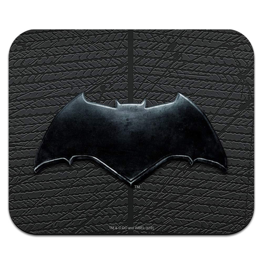 Justice League Movie Batman Logo Low Profile Thin Gaming Mouse Pad - Non-Slip Rubber Base for PC, Laptop, Office & Home Use - Perfect for Gamers & Work
