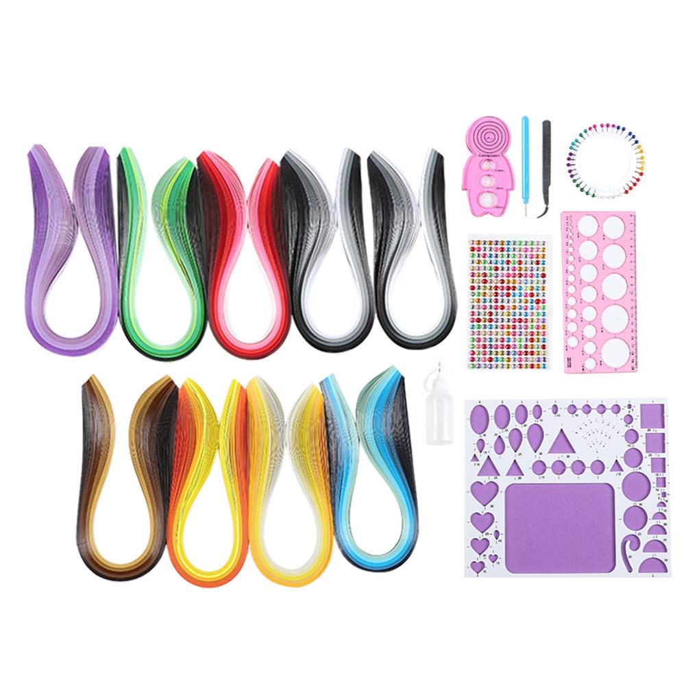 Quilling Paper Kit for Scrapbooking - DIY Handmade Paper Quilling Supplies for Photo Albums & Greeting Cards | Perfect for Crafting, Home Decor & Gift Making