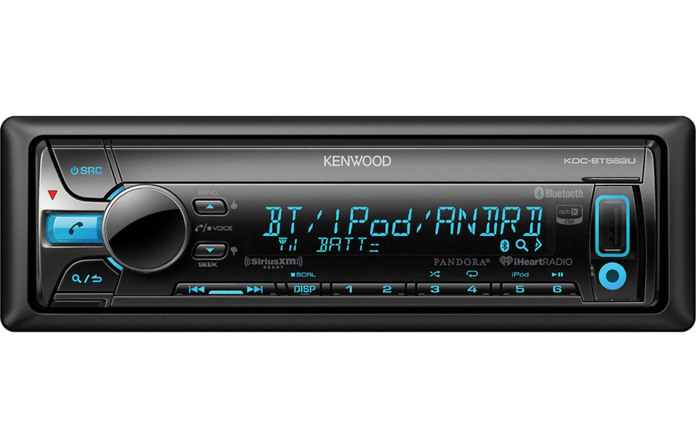 Kenwood KDC BT562U Bluetooth Car Stereo Receiver with USB & AUX Input - High-Quality Audio for Cars, Trucks, and SUVs - Perfect for Road Trips, Commuting, and Hands-Free Calling