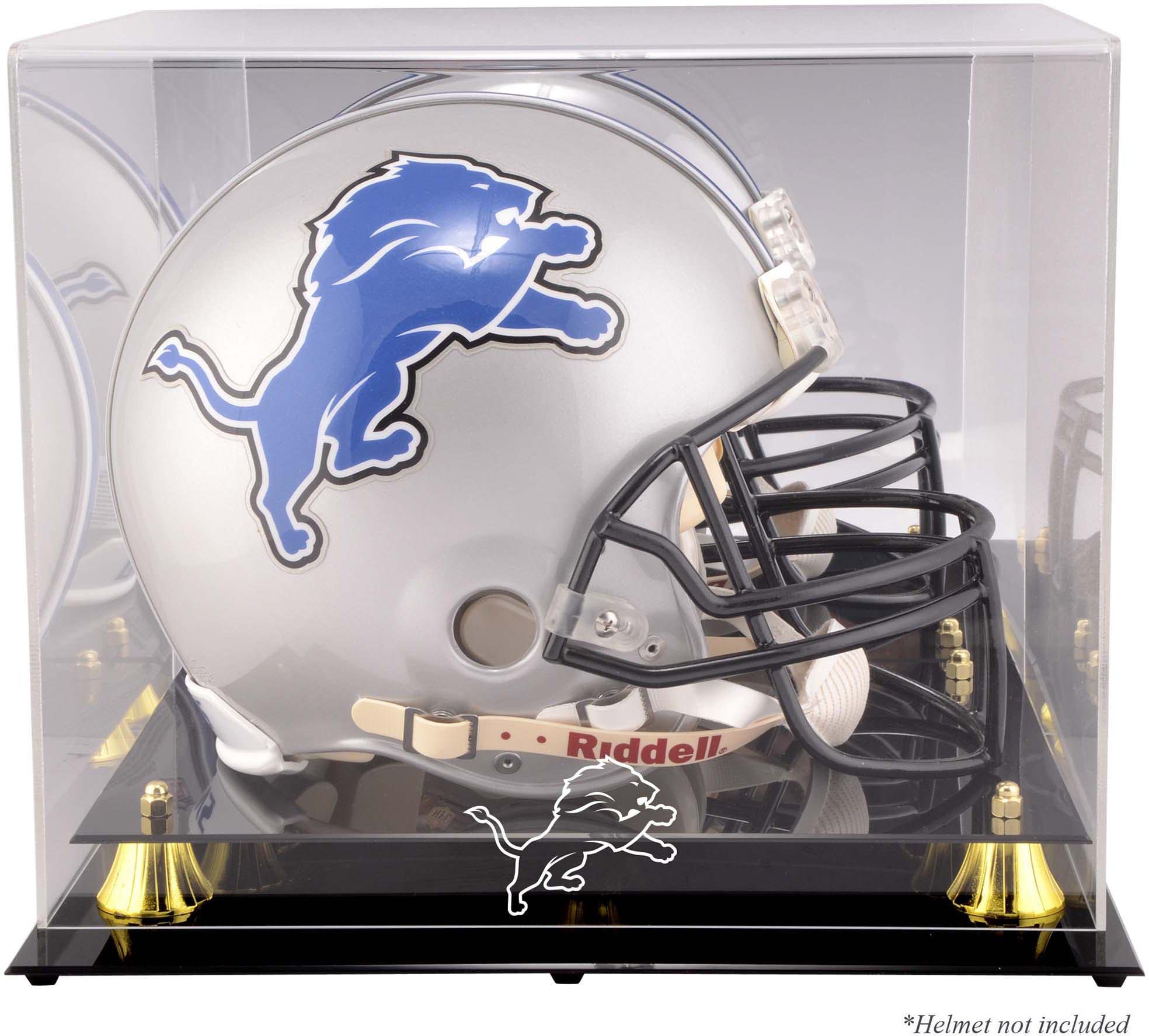 Detroit Lions Football Helmet Display Case - Premium NFL Helmet Showcase for Collectors & Fans | Perfect for Home, Office & Man Cave Decor