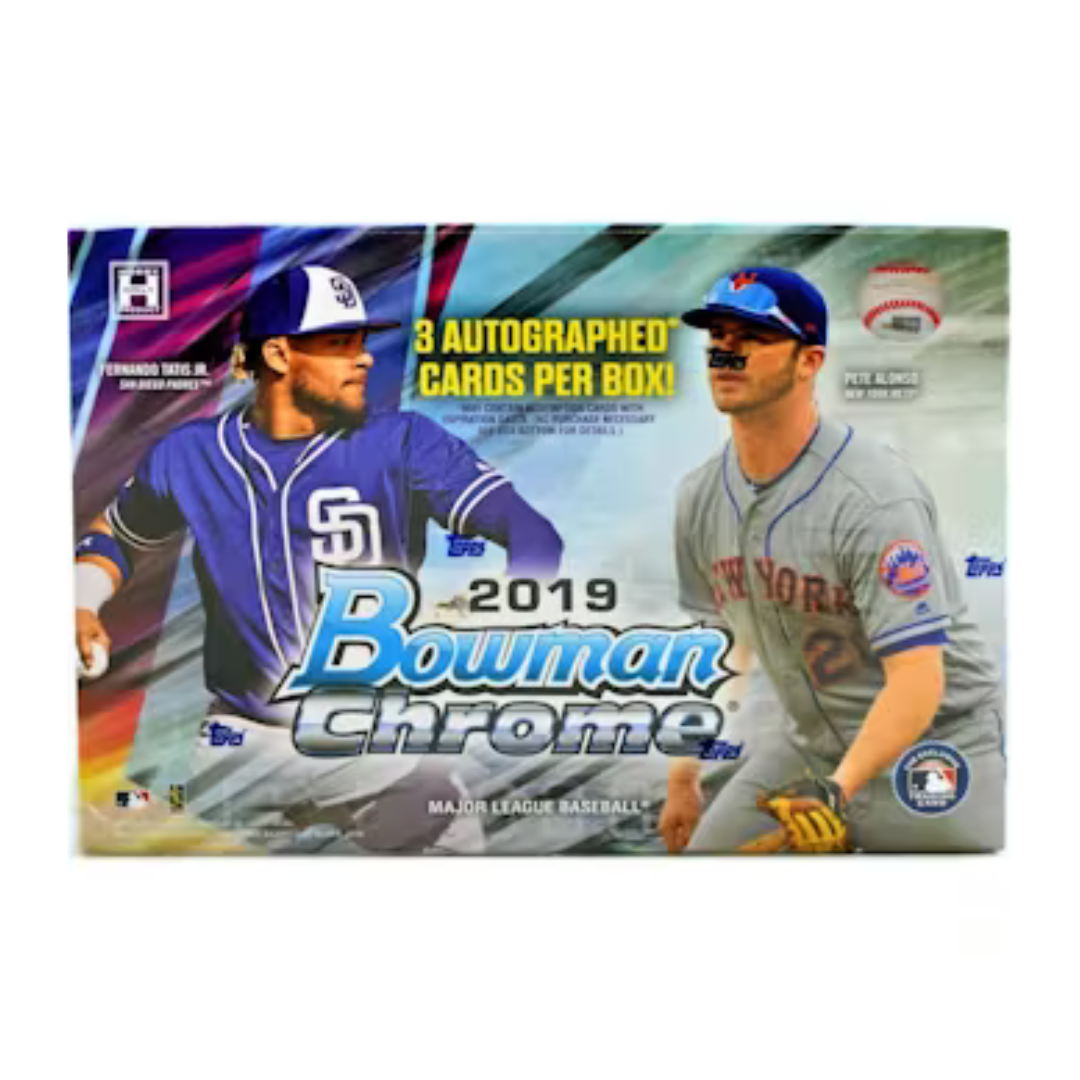 2019 Bowman Chrome Baseball HTA Choice Hobby Box - Premium Baseball Cards for Collectors & Investors - Perfect for Trading, Collecting & Displaying