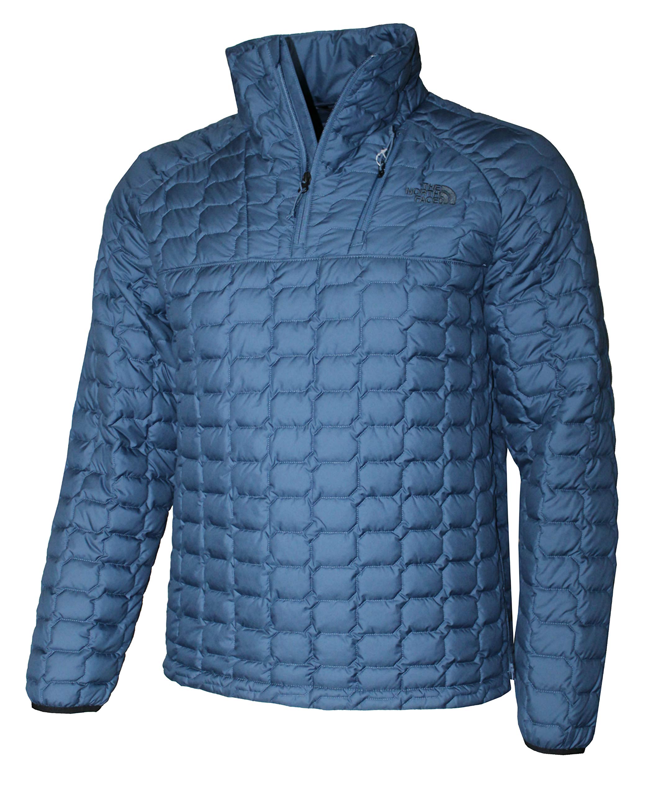 The North Face Thermoball Eco Pullover Jacket for Men - Lightweight Insulated Winter Coat, Water-Resistant, Shady Blue (Medium) - Perfect for Hiking, Camping & Cold Weather Outdoor Activities
