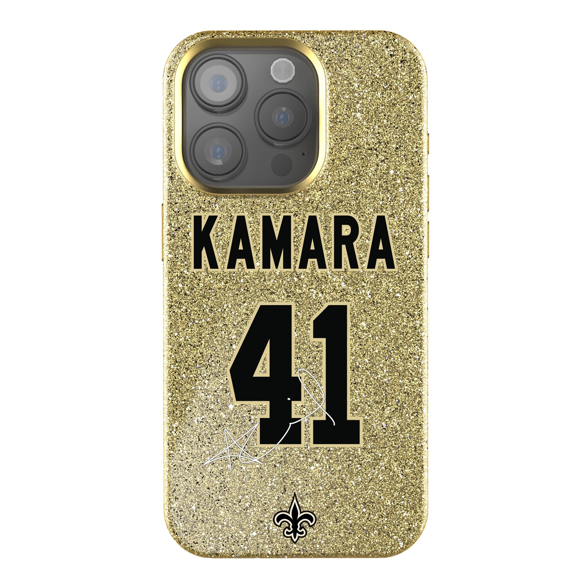Alvin Kamara New Orleans Saints #41 Rhinestone Bling Phone Case for iPhone & Samsung - Perfect for Game Day & Saints Fans