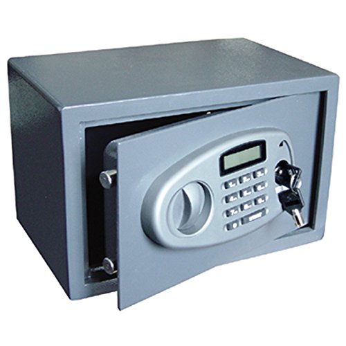 E1N Digital Entry Security Safe with Keypad & Key Override - Home & Office Protection for Valuables, Documents & Cash