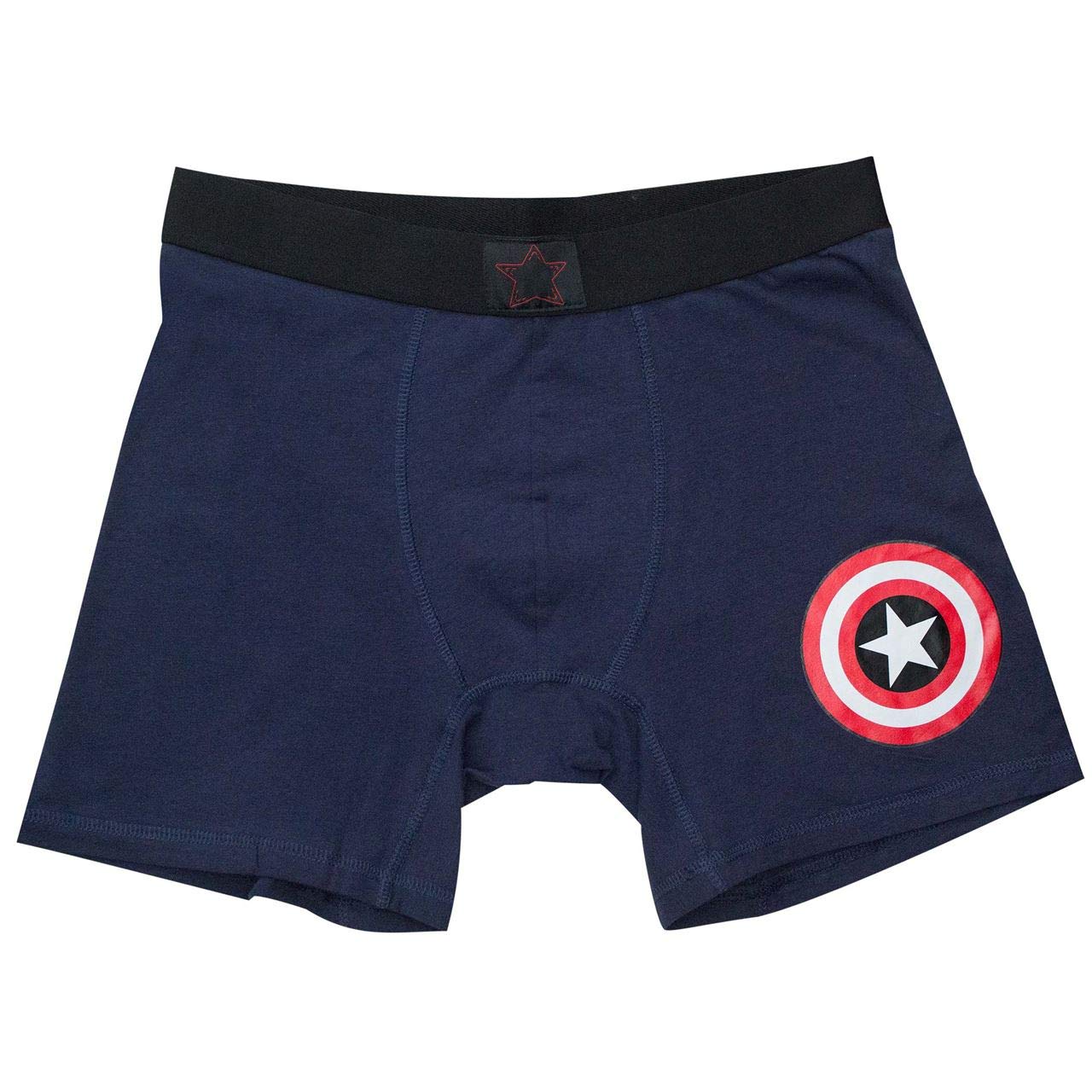 Captain America Classic Men's Underwear Boxer Briefs - Superhero Themed Cotton Underwear for Men, Comfortable & Breathable - Perfect for Cosplay, Marvel Fans & Everyday Wear