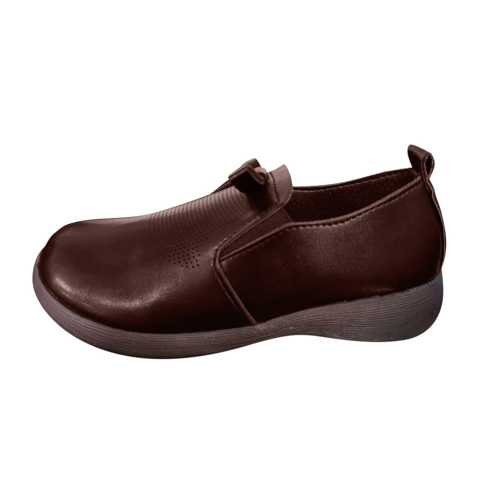 Breathable Slip-On Casual Shoes for Women & Men - Lightweight Leather Outdoor Walking Shoes for Travel, Work & Everyday Comfort