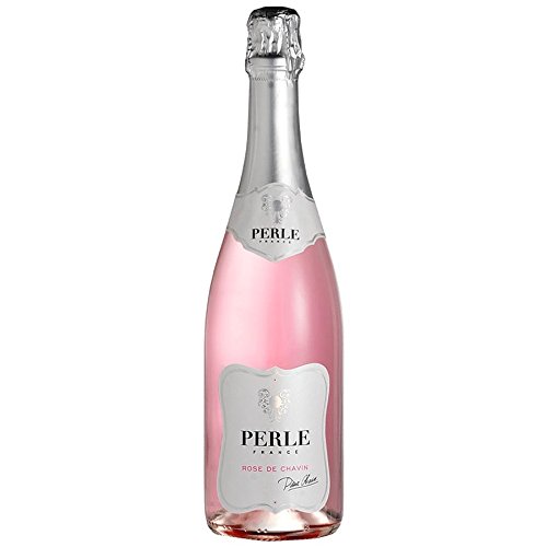Pierre Chavin Perle Rose Alcohol-Free 0.0% Sparkling Wine from France - Halal Certified, Vegan, Sulfite-Free (750ml Bottle) - Perfect for Celebrations, Weddings & Special Occasions